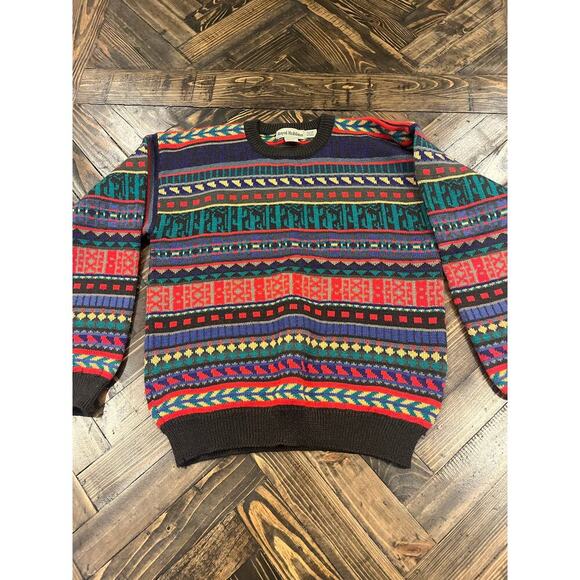 VTG Royal Robbin’s 100% Wool Sweater Women Medium Southwest Grandma Core Aztec - Picture 1 of 9